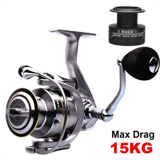 ,Double Spool,Supper Smoothly,Fishing Reel,Metal Arm,Carp Spinning Reel,Baitcasting Casting Reel