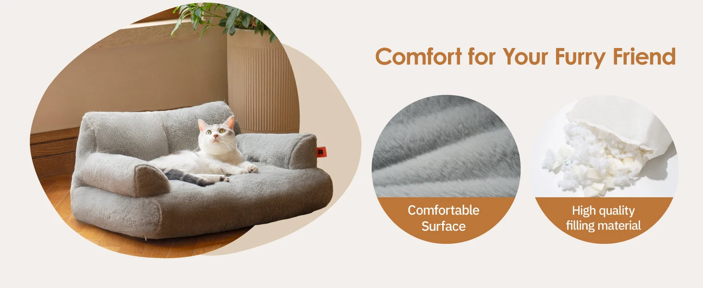 Pet Couch Bed 26×19×13 Inch WashableBeds for Medium Small dogs