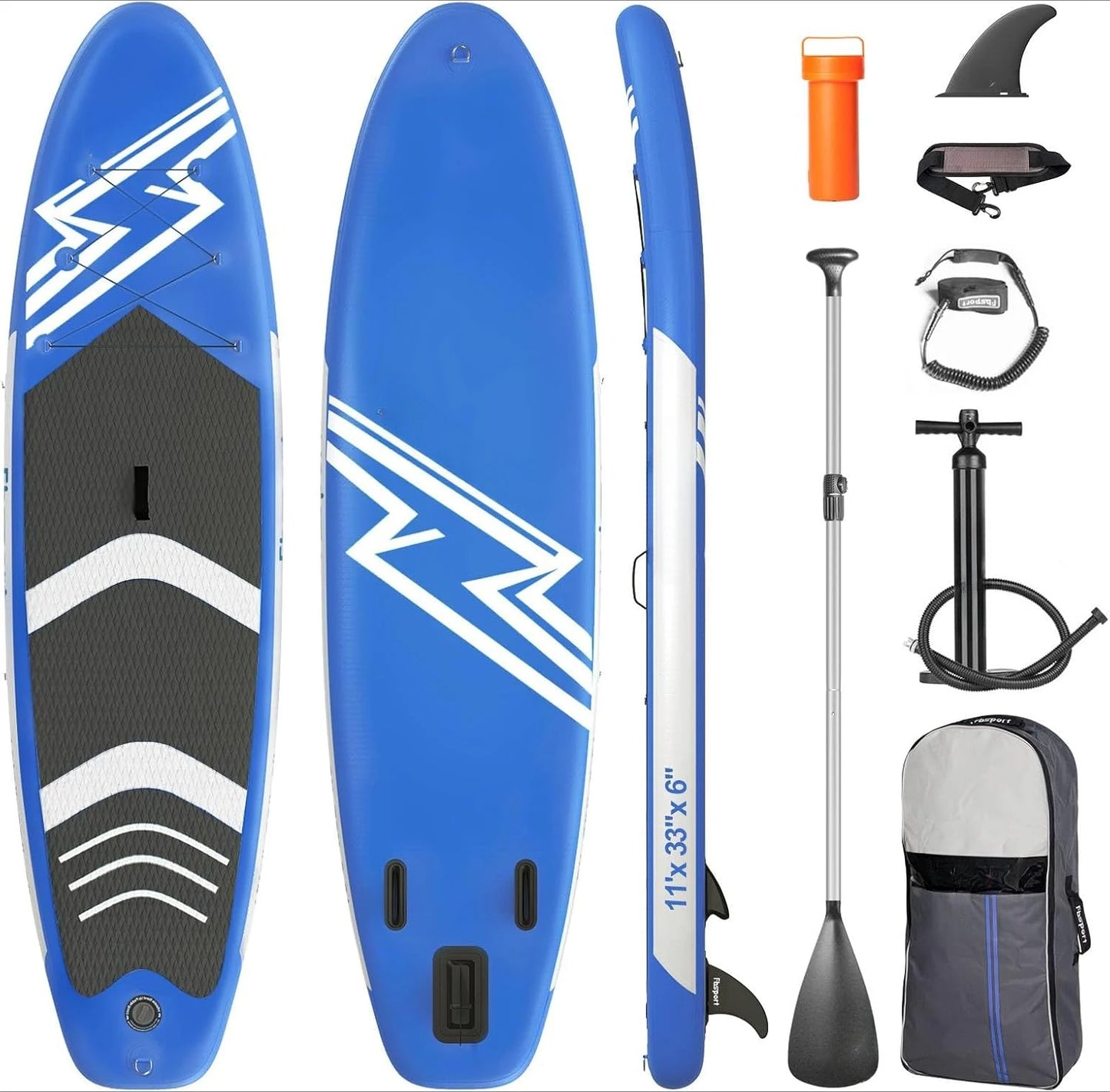 11' Prem Stand Up Paddle Board, Durable SUP Accessories/Carry Bag,Wide Stance, Non-Slip