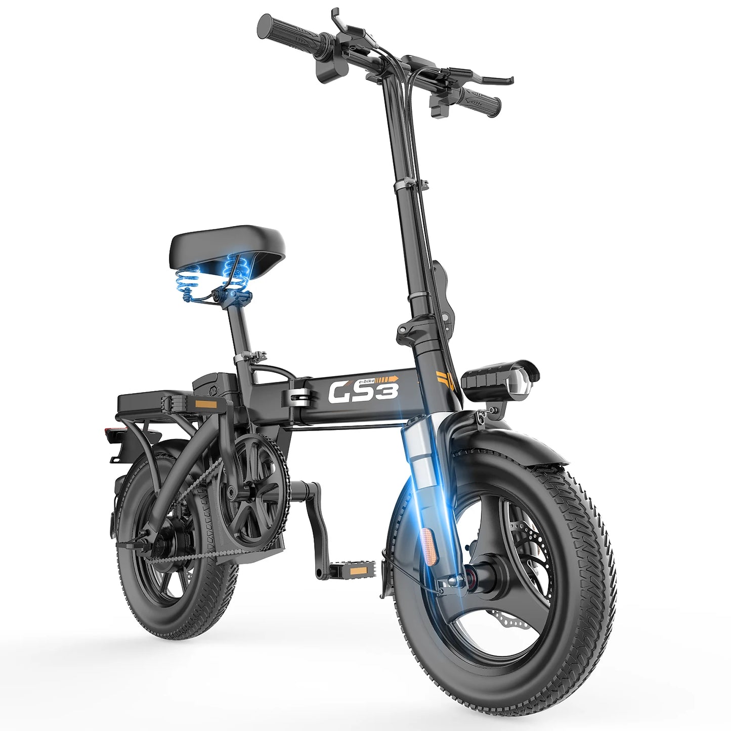 GS3 E-Bike 48V 15AH 500W Motor,20KM/H Max Speed Motorcycle Style E-bike