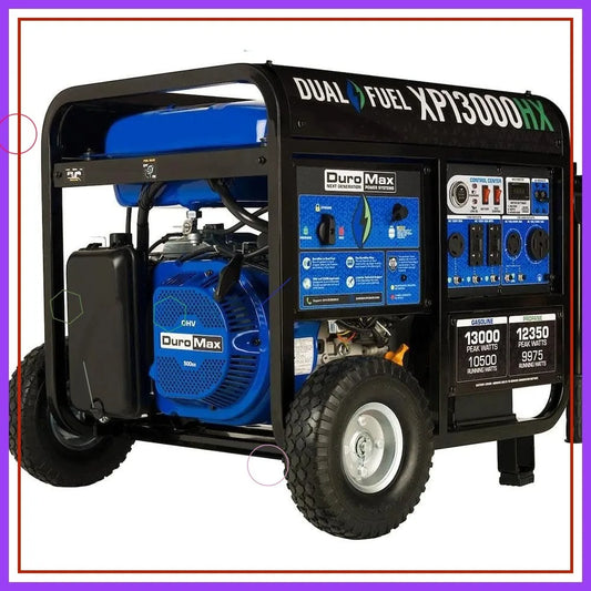 13000W Dual Fuel Portable Generator/GAS & PROPANE, Electric Start, Whole Home Backup, RV, N0T SOLAR