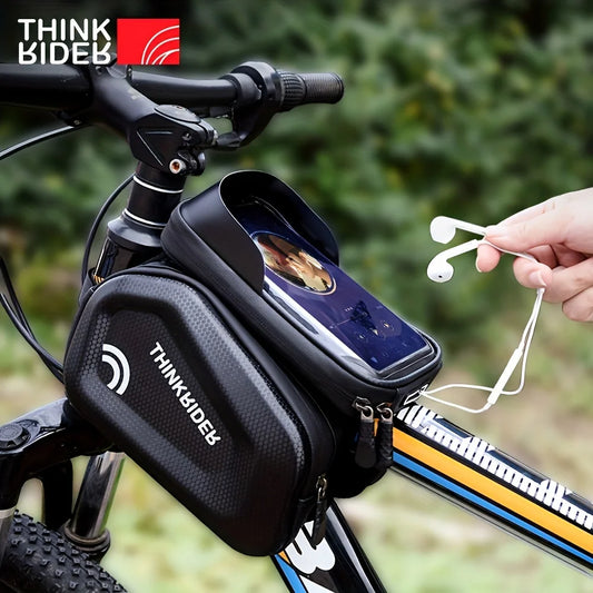 Bike Bag Frame Front Top Tube Cycling Bag Waterproof 7in Phone Case Touchscreen Bag MTB Pack