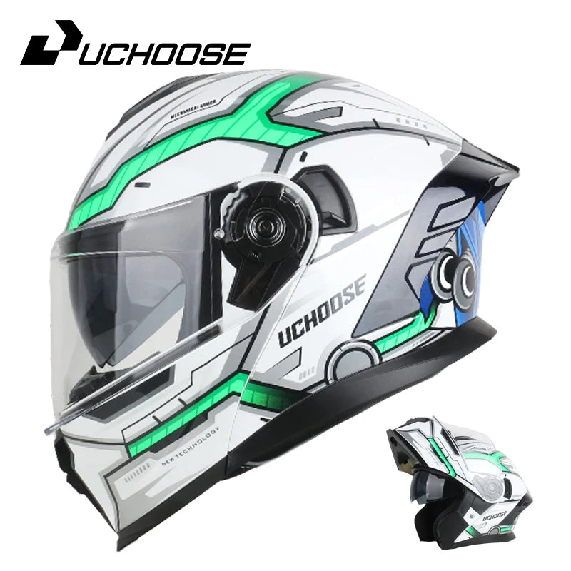 DIY modular helmetDOT Motorcycle Helmet Four Seasons Motocross Racing Modular Flip Up  Men Women