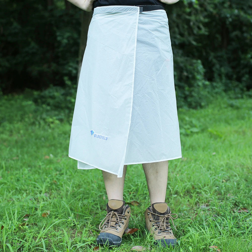 Waterproof Kilt Skirt Ultra Light Thin Rain Skirt  Packable Windbreaker Kilt for Outdoor Hiking