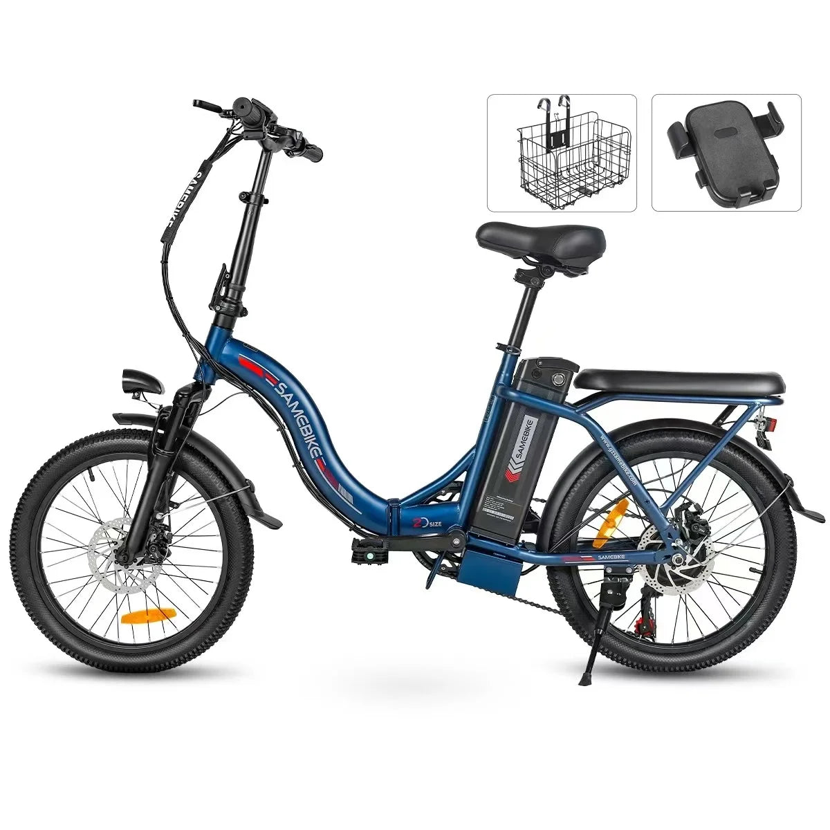 E-bike CY20 350W Motor 36V12AH Removable Battery ,Folding Range 40km 20-inch Tire City Road