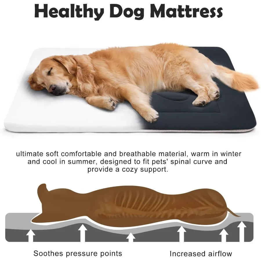 Dog Bed Soft Dog Crate Pad, Medium Large Dogs 36 in NonSlip Bm Washable  Pet Beds Cat Bed Kennel