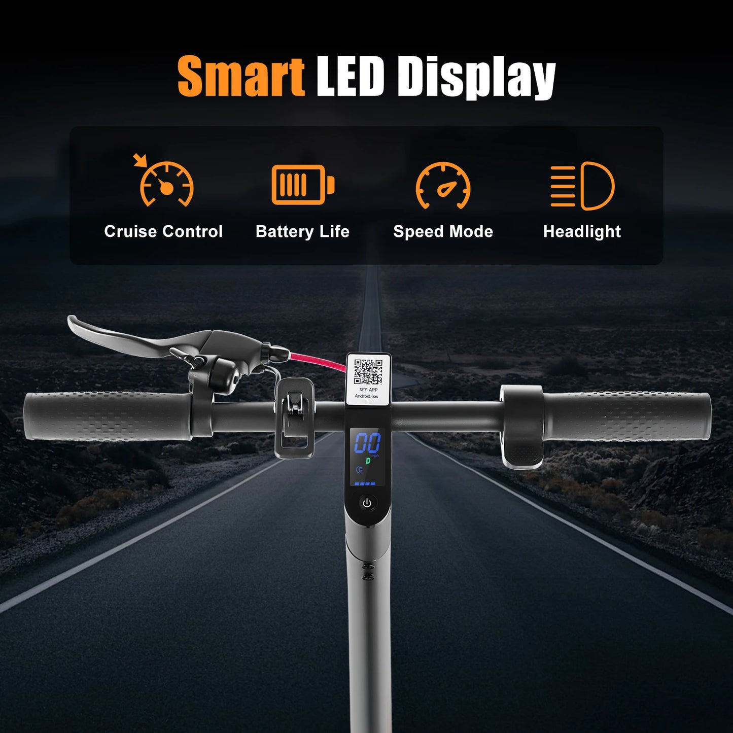 350W Peak 500W 36V Electric Scooter 10.4AH Battery 8.5inch Wheels 12 Months Warrantypaved, city st