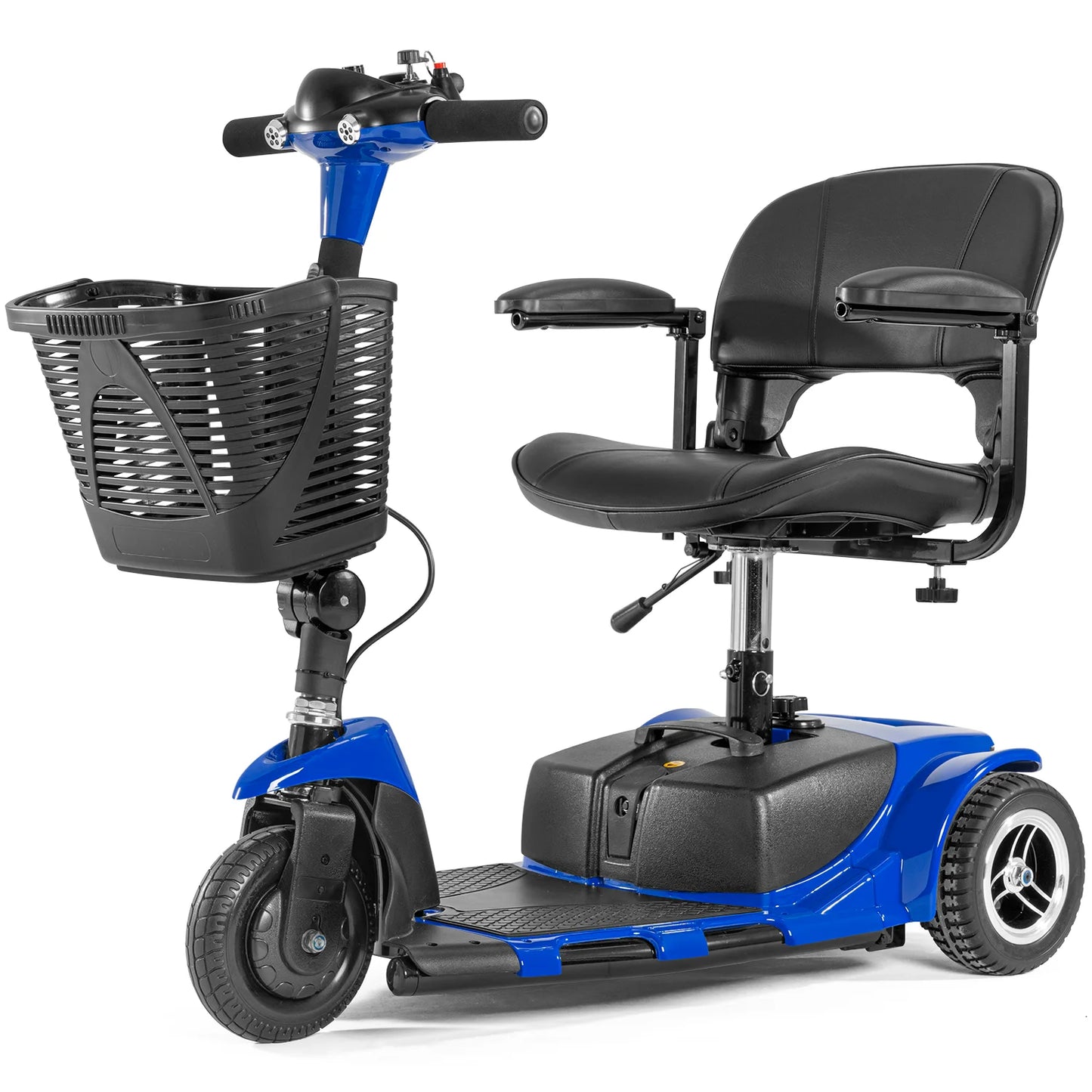 Electric 3 Wheel Mobility Scooter, Lighting Damping Front, Rear Hub Brakes Electric Tricycle