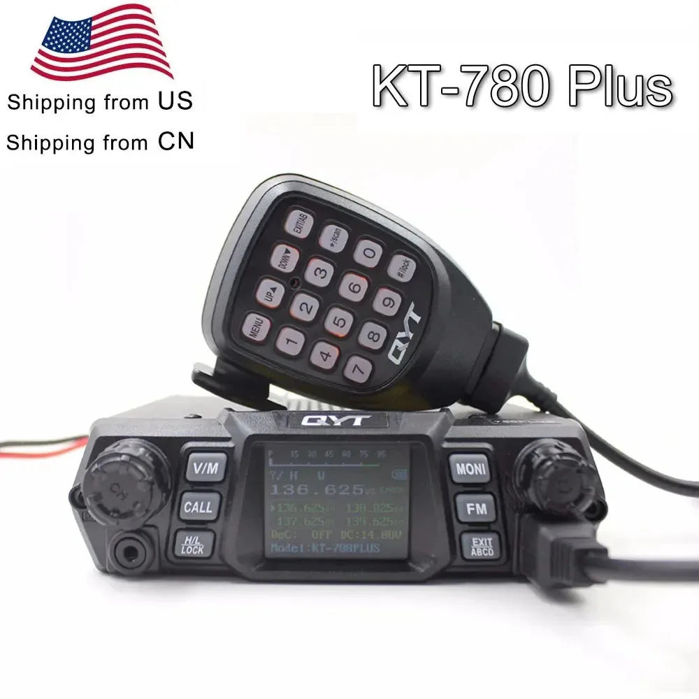 KT-780PLUS Mobile Radio VHF 136-174MHz or UHF 400-480MHz 100W /75W Walkie Talkie ,Transceiver