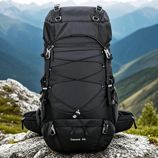 Men's Hiking Backpack, Camping Mountaineering Trekking Sports Backpacks 50L Waterproof Rucksack