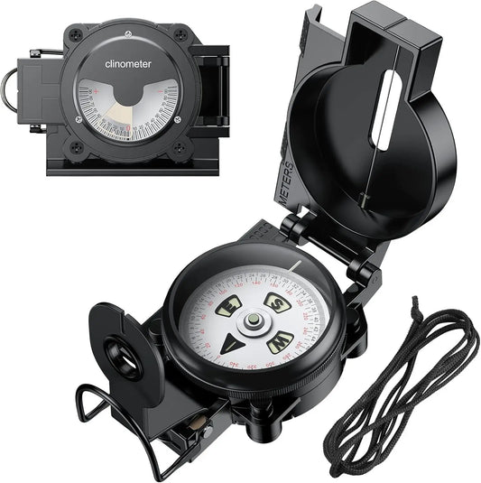 Anbte Compass, 3000 Gauss, Military, Waterproof, Handheld,Camping, Hiking, Survival (128 chars)