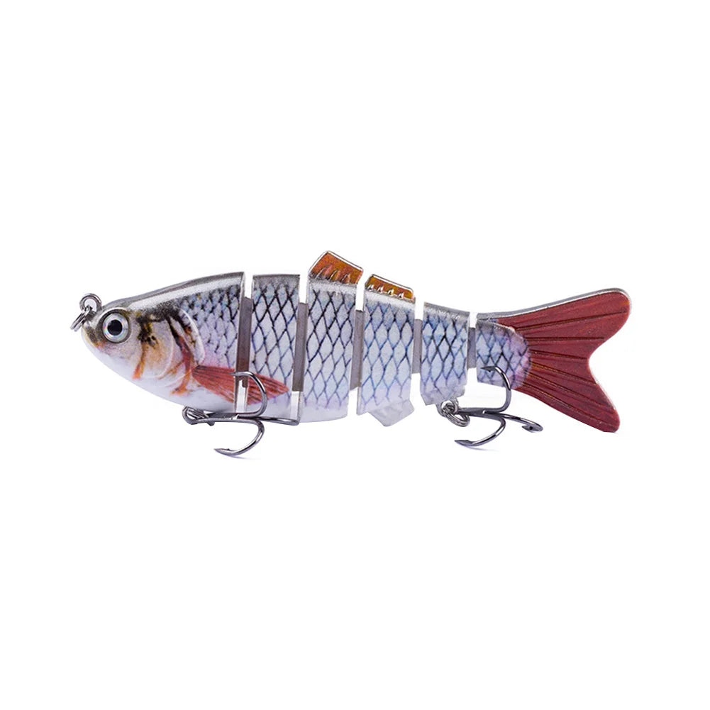 10cm/16.5g Robotic Lure,Treble Hooks Lifelike Slow Sinking Bait Bionic Swimming Bait Fresh/Salt