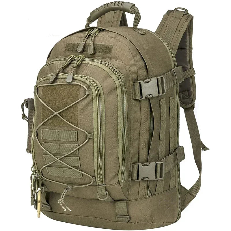 60L Military Tactical Backpack Army Molle Assault RucksacTravel Hiking  Camping Hunting