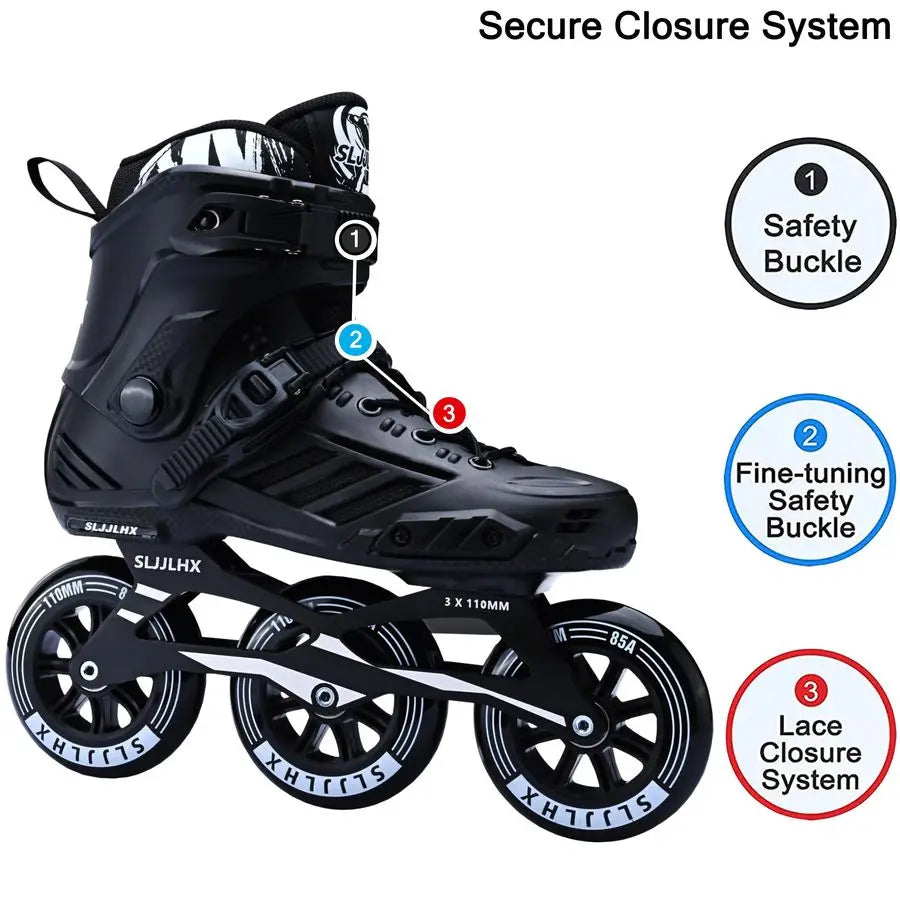Wheels Inline Skates for Men Women, Professional Roller  Speed Skates High Performance110MM Wheel