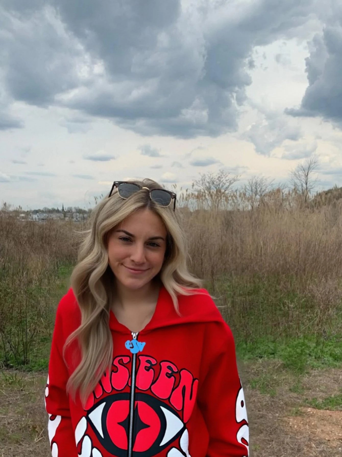 UNSEEN VISION Y2K Fall Jacket for Men,Eye Pattern Zip Up Hoodie Autumn/Winter Fashion Jacket Unisex