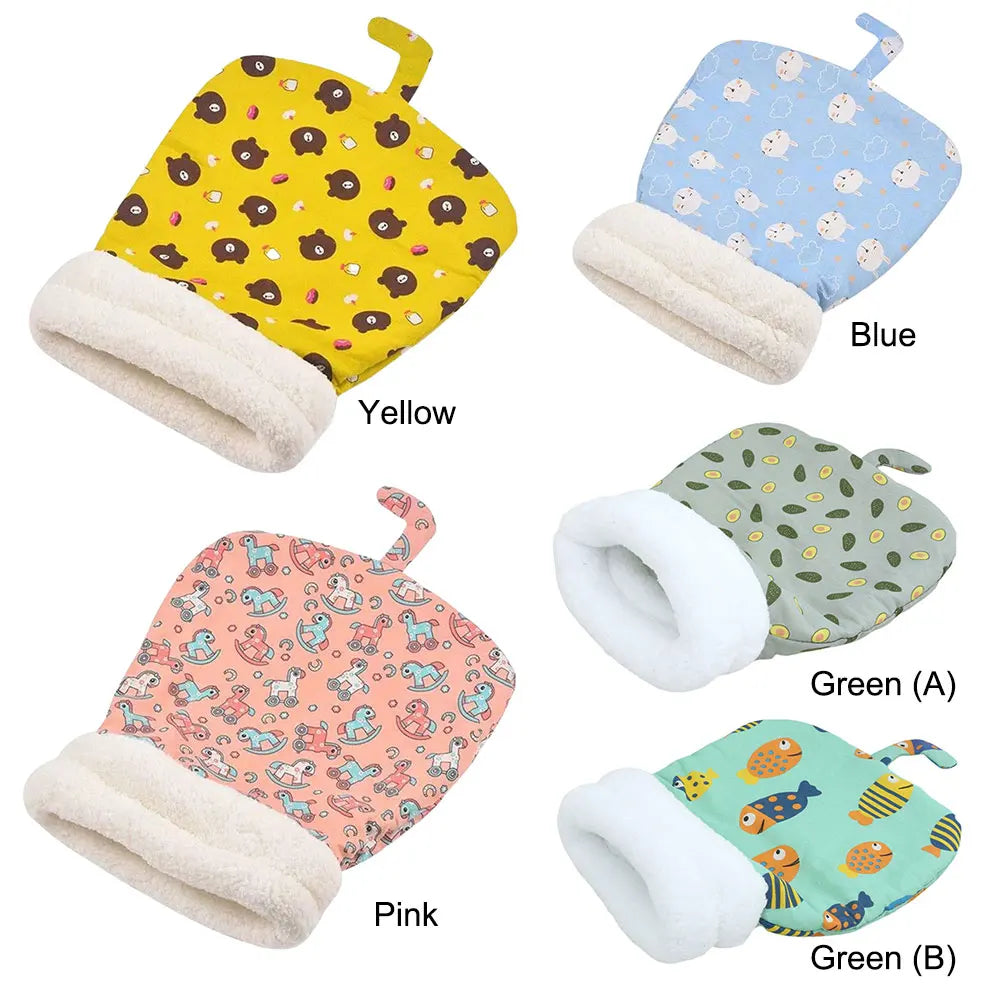 Cute Cartoon Cat Sleeping Bag Soft Plush Bed Funny TunnelNest WarmPuppy and Kitten