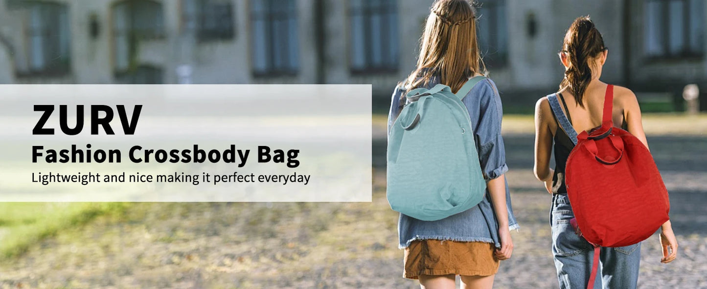 Y2K Women's Backpack Lightweight Large Capacity Waterproof Casual Round Shoulder Tote