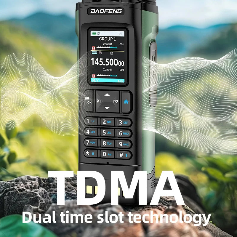 New Walkie Talkie DMR GPS 10W Program Multi Band Wireless Copy Frequency Type-C DM-32UV Ham 2 Way