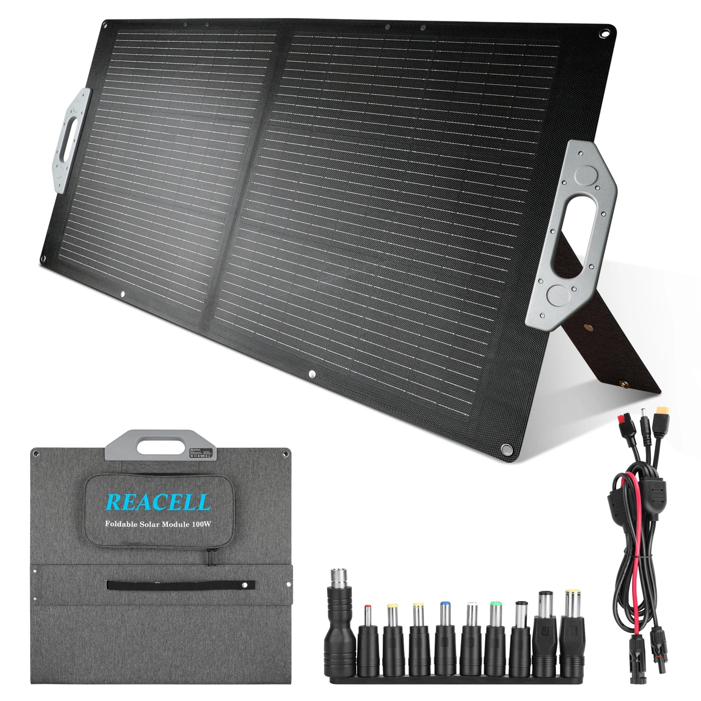 Flex-Foldable Solar Panel 100W Camping High Efficience Travel&Phone&Boat&RV 23% Efficiency