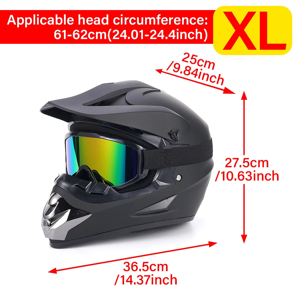 Motorcycle Full Face Helmet Men Women Fashion with Dual Lens racing full face helmet motorcycles