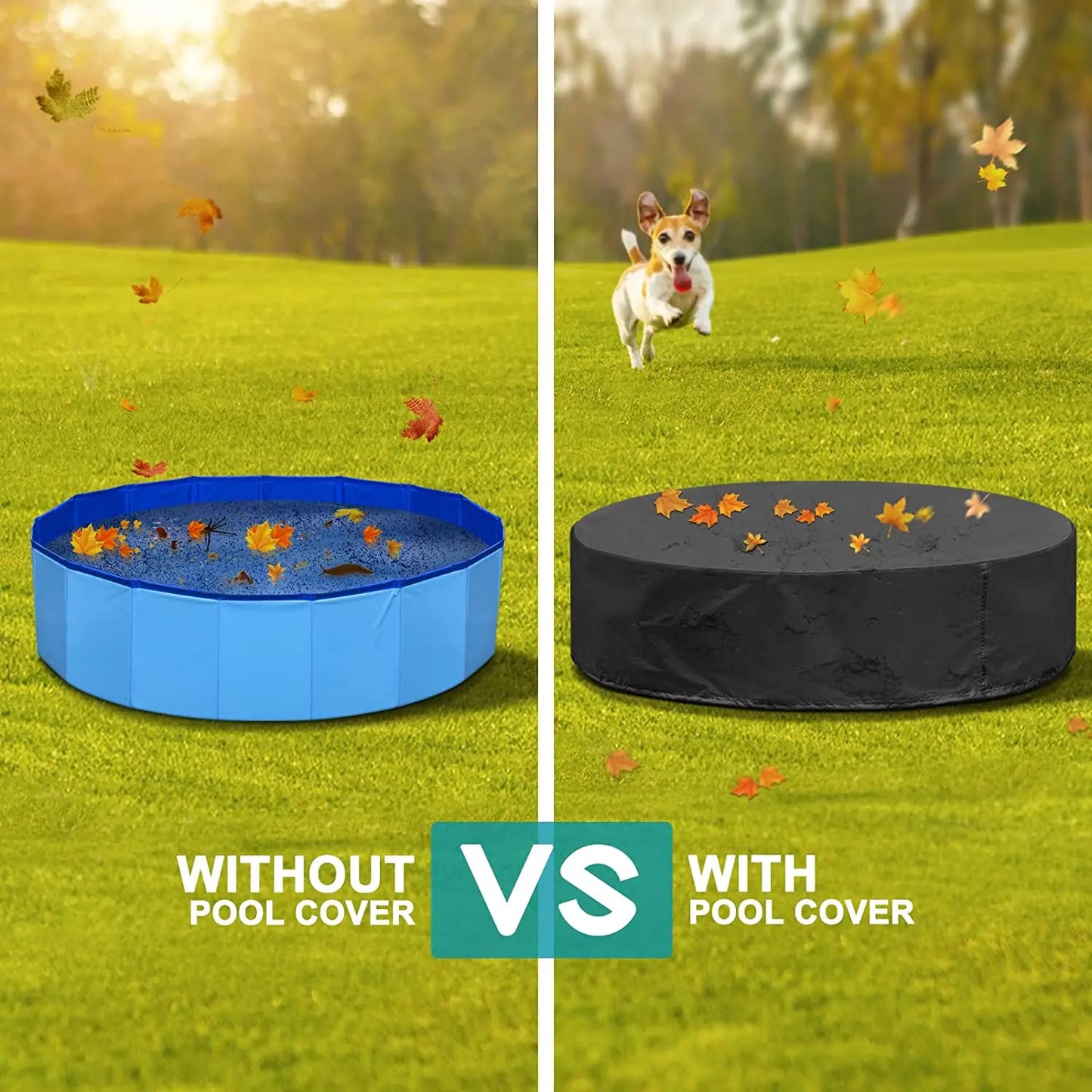 Dog Swimming Pool & Pool Cover Portable Plastic Grooming Tub scratch Resistance