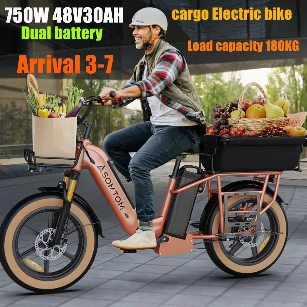 Electric Bicycle 1500W Powerful motor 48V30AH Dual Battery Urban Electric Bike Fat Tire Aldult
