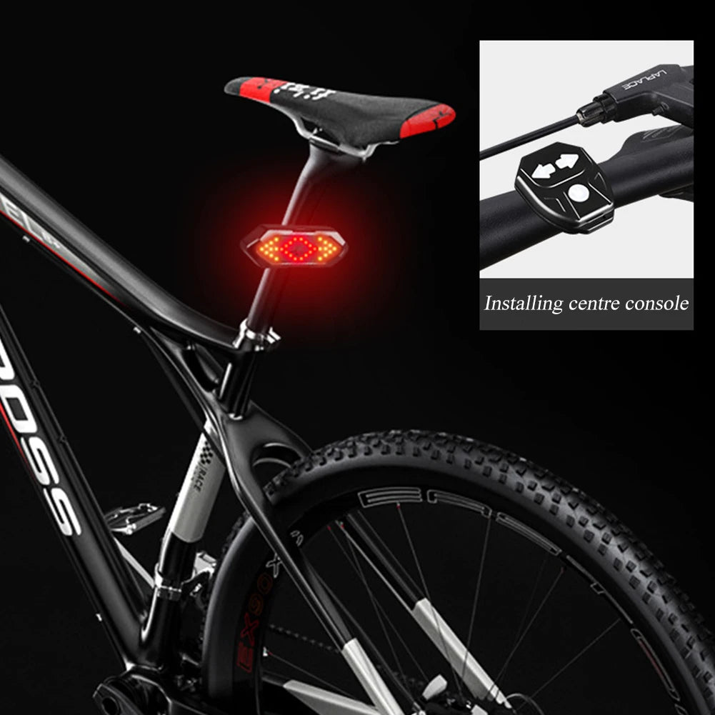Bicycle Rear Tail Light Turn Signal Warning Lamp,Waterproof Usb Rechargeable Wireless remote