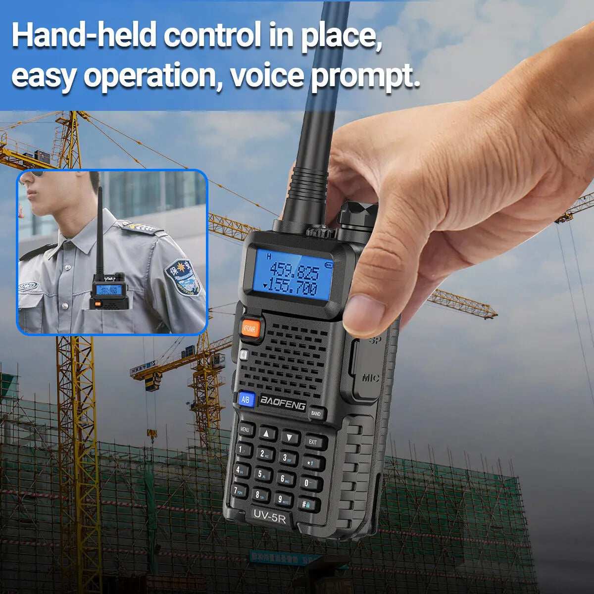 2PCS UV-5R Walkie Talkie Dual Band VHF UHF TwowAYLong Range 128CH VOX Transceiver UV5R UV 5R Ham Radio
