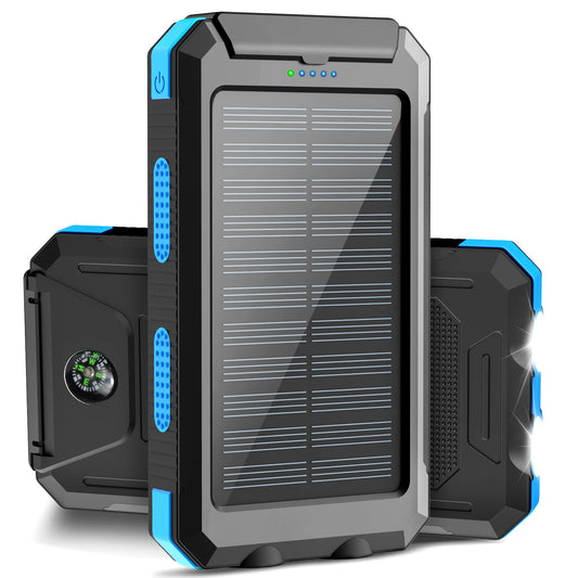 Solar power bank 38800mAh with built-in cable, lightweight,large capacity for mobile phones