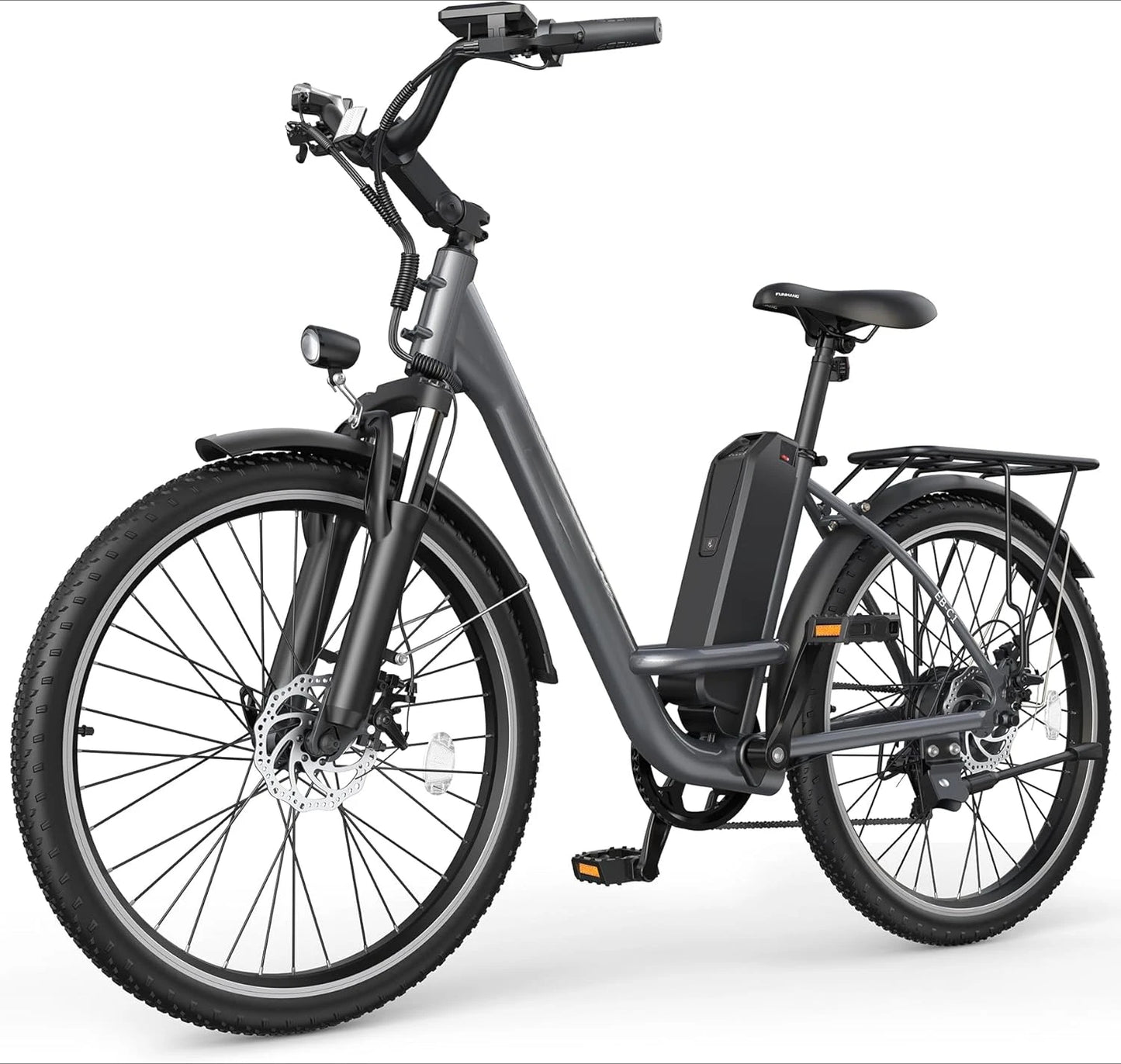 Electric Bike, 1000W Peak 48V Removable Battery, Adjustable Stem, Front Suspension,7 Speed, 26"