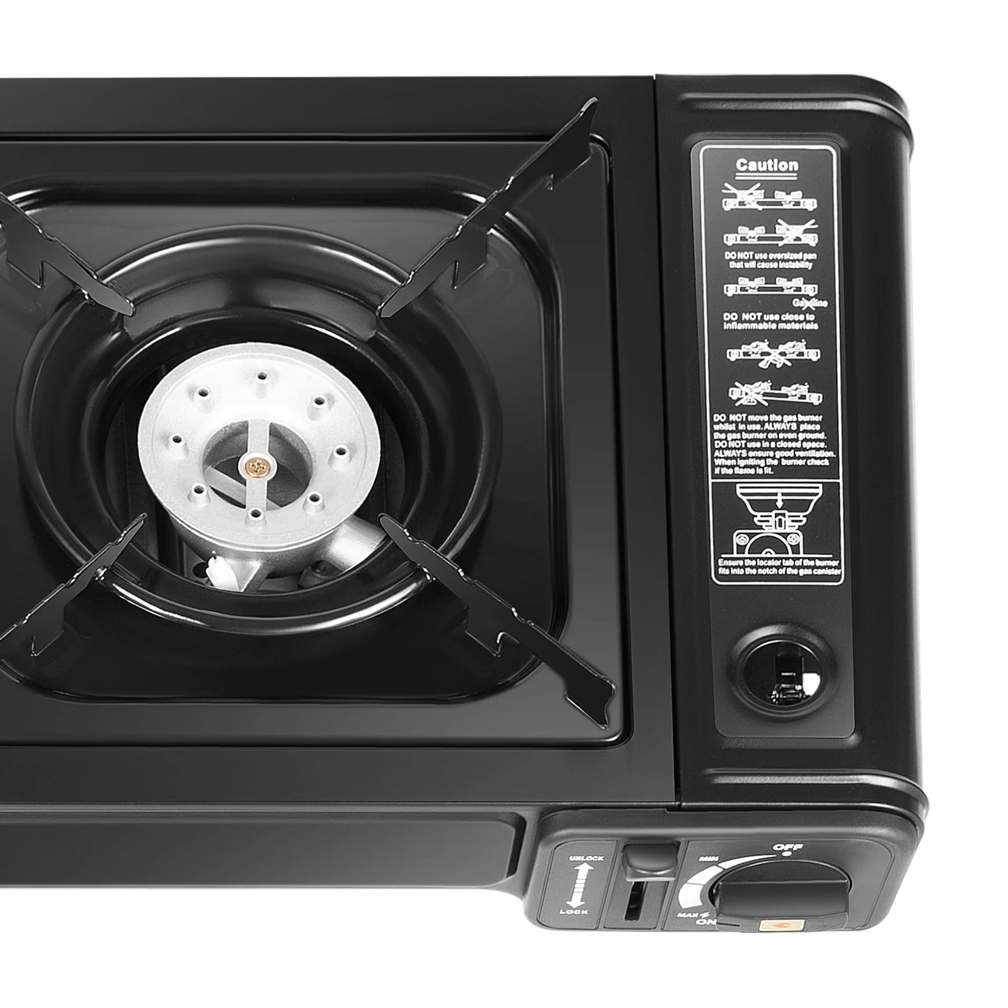 Camping Stove Dual Burner W/Grill Tray & Storage Case Portable Outdoor Cooking ,Picnic BBQ Hiking
