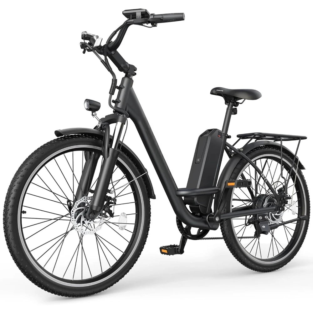 Electric Bike, 1000W Peak 48V Removable Battery, Adjustable Stem, Front Suspension,7 Speed, 26"