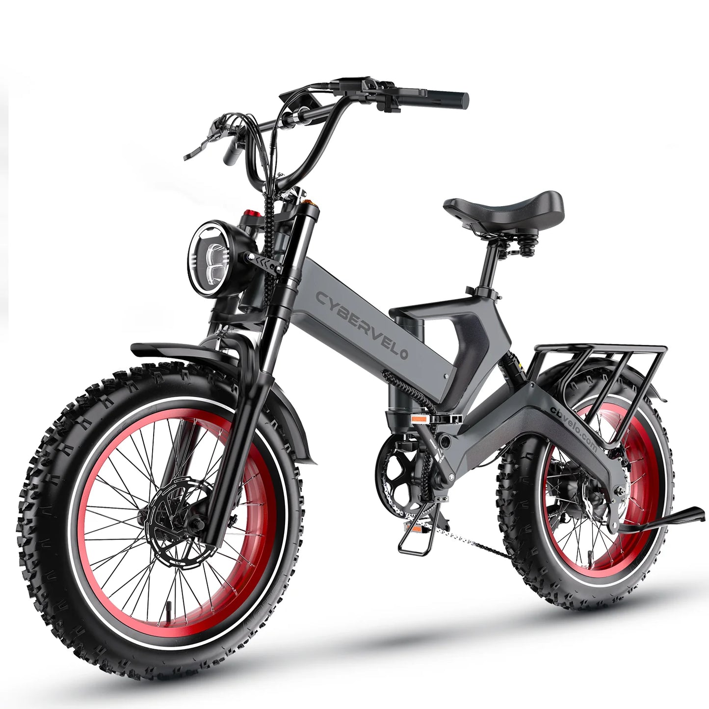 EK6 Peak 2000W Folding E-Bike, Adults, 35MPH 100Miles, 48V 25Ah Removable Battery,20"x4.0 Fat Tire