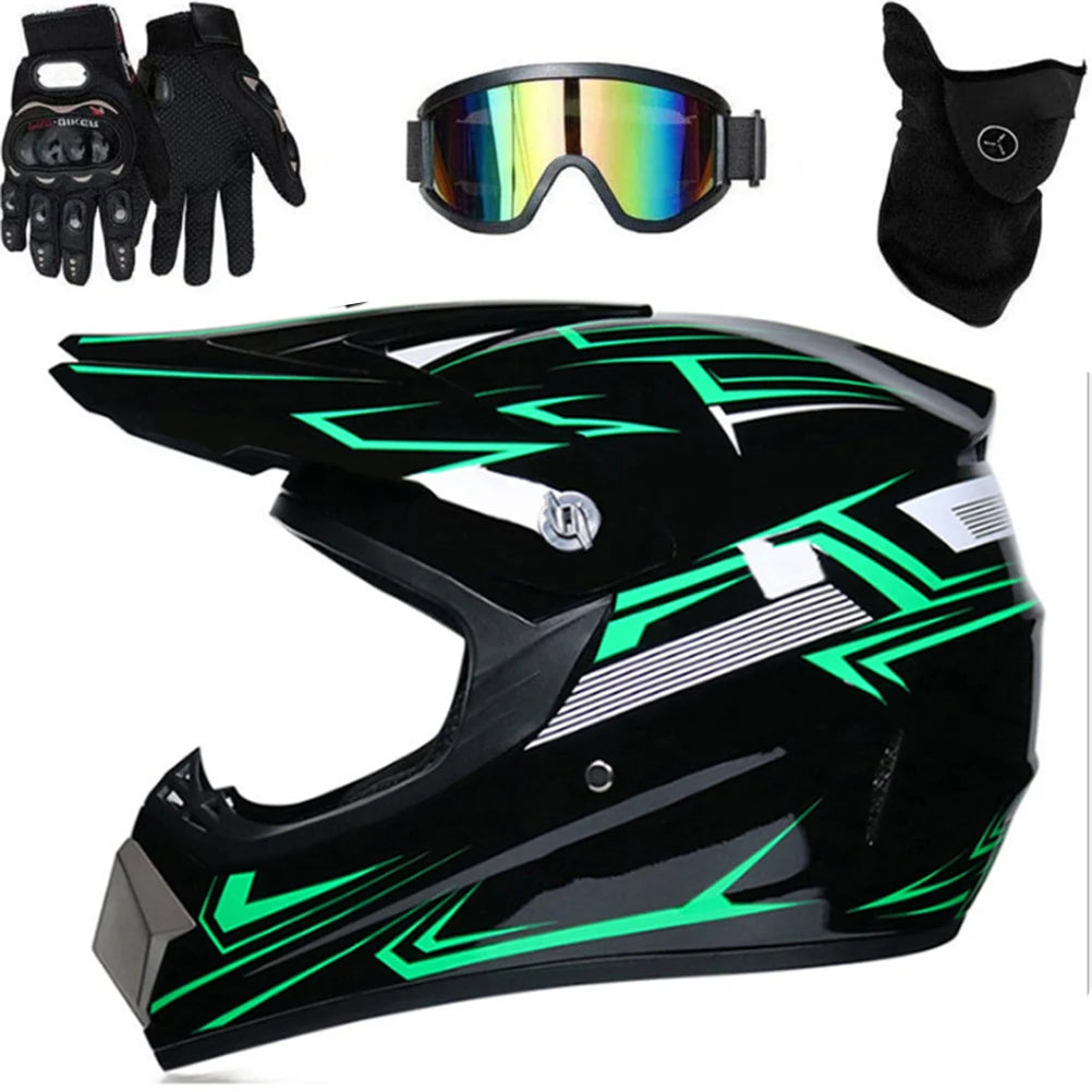 Motorcycle Full Face Helmet  Motocross Resistant ABS Engineering Plastic/Adult/Cross Country