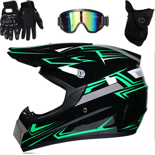 Motorcycle Full Face Helmet  Motocross Resistant ABS Engineering Plastic/Adult/Cross Country