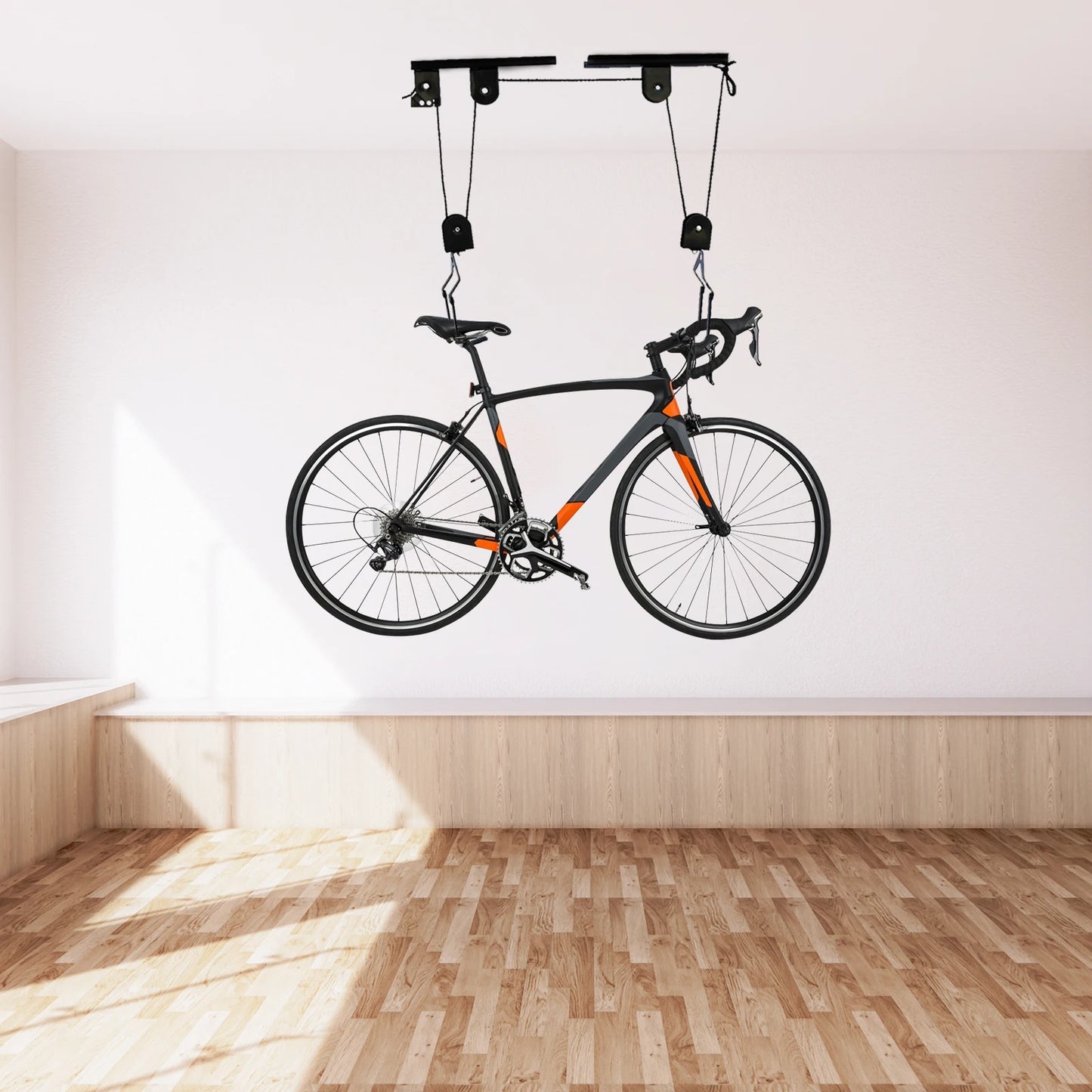 Bike Hoist for Garage Ceiling Mount Pulley System ,Bike Hangers