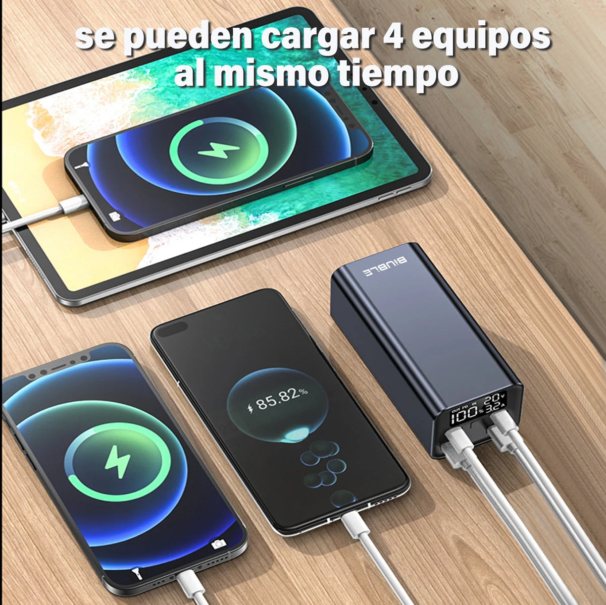 65W Mobile Power Bank 30000mAh Type-C Plug Fast Charging FCP SCP,Portable External Charge phones