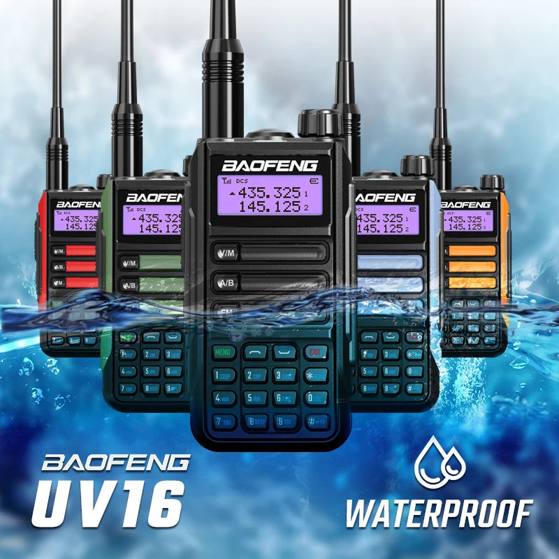 Waterproof Walkie Talkie Dual Band High Power Radio Dual Band Vhf Uhf CB Ham Radio Long Range