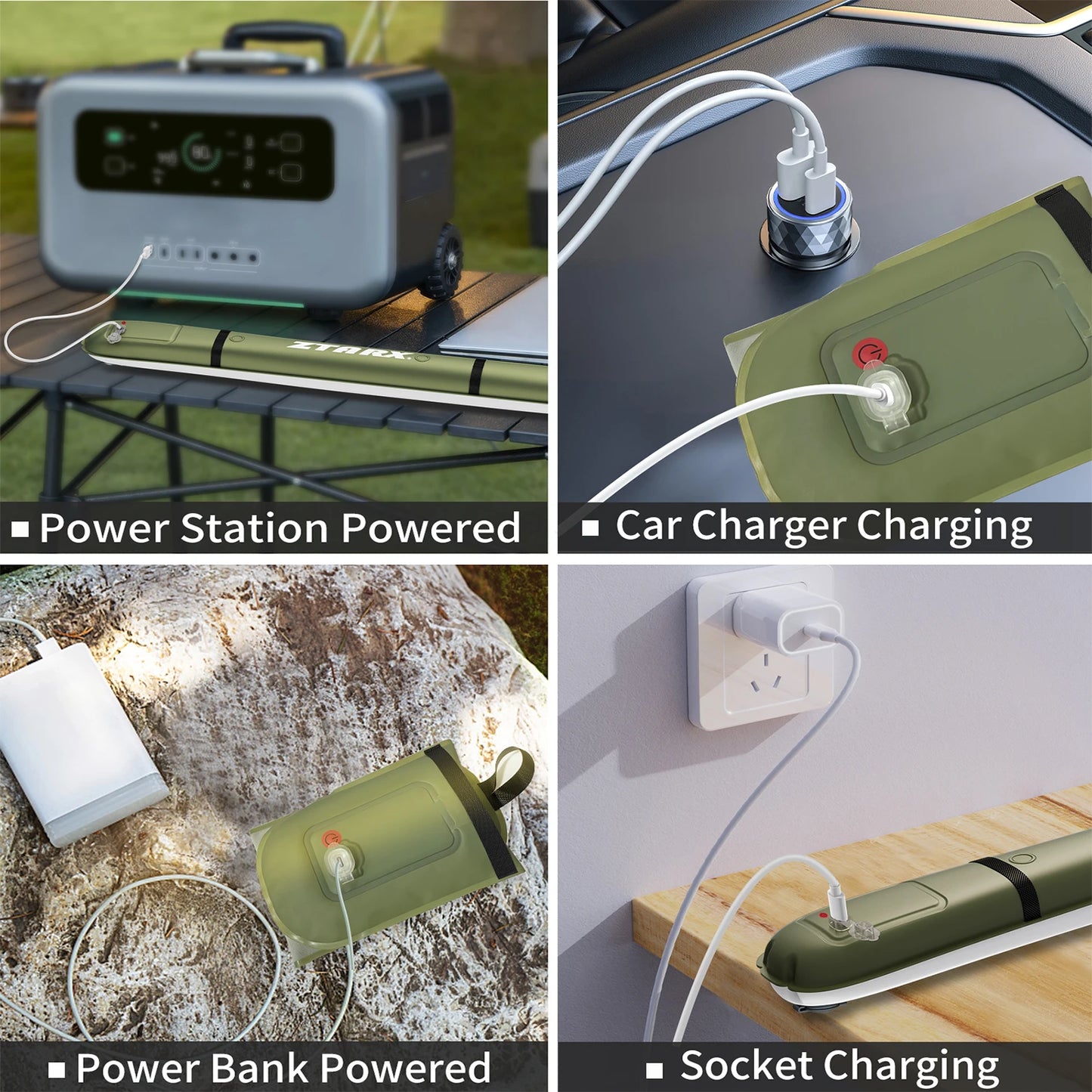 Rechargeable Portable Camping Strong Light Waterproof 2000 mAh Tent Lamp Spotlight Repair Lighting