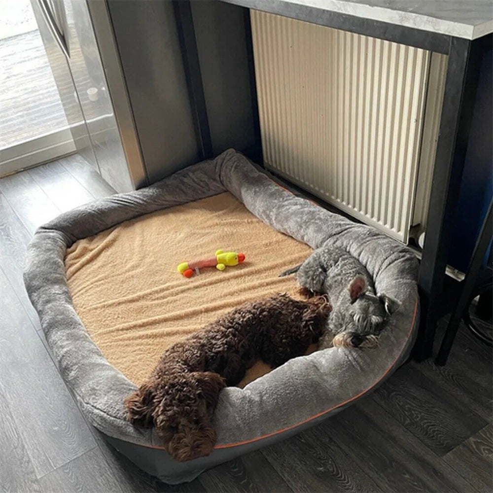 Jumbo Large Orthopedic Dog Bed Memory Foam,Waterproof Elevated Cushion Warm Puppy,Removable Cover