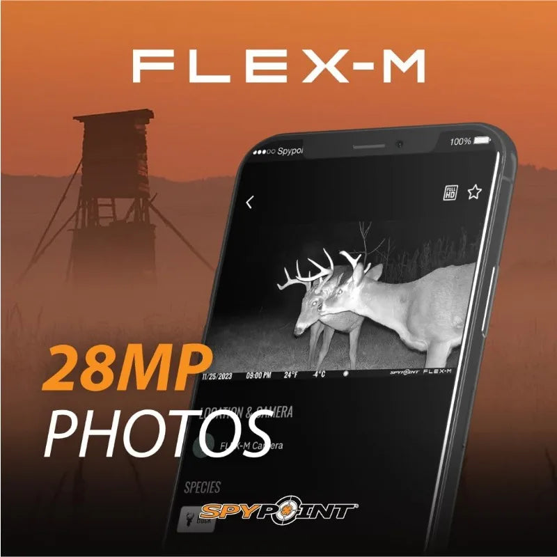 Flex-M 2 Pack Cellular Trail Cameras - Best Hunting Accessories, No WiFid, GPS, Night Vision