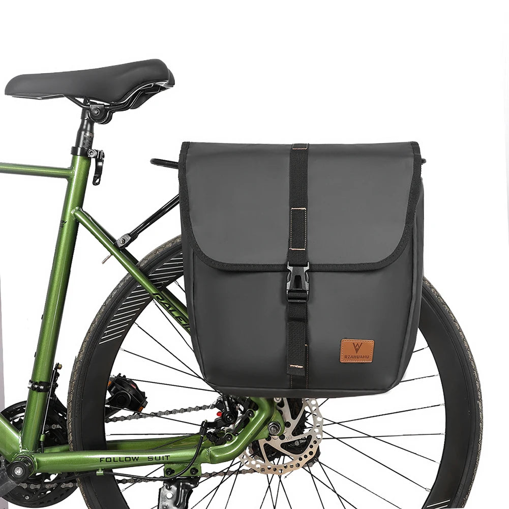 Bicycle Rear Seat Bag Large Capacity, Waterproof Bike Rack Tail Bag with Handle MTB