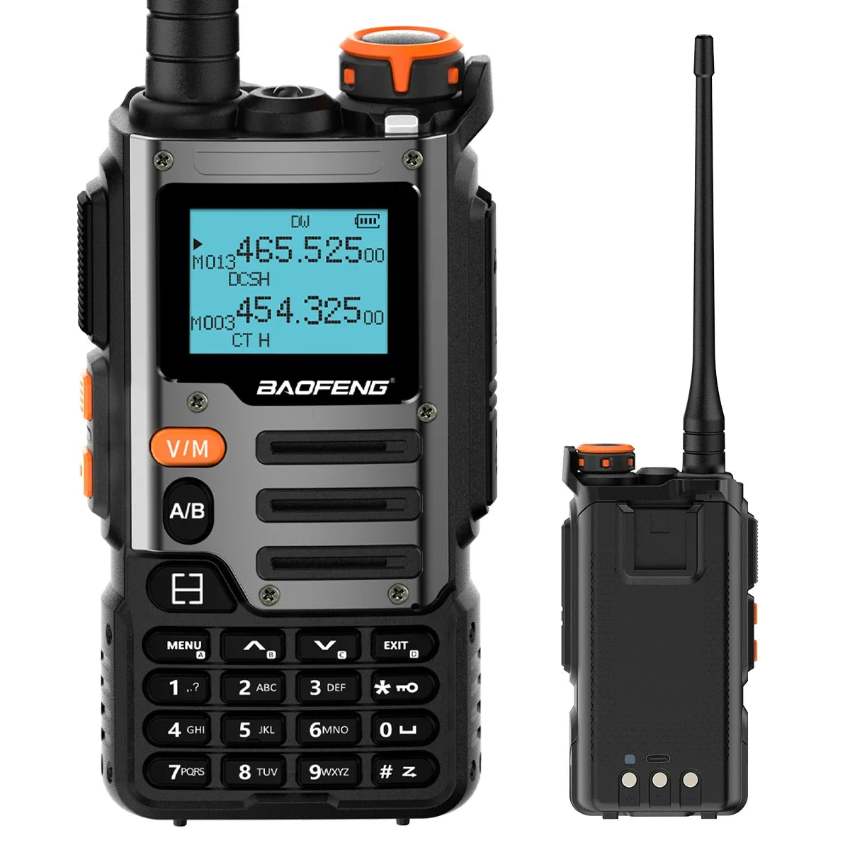 UV-K68 Walkie Air Band Radio TYPE-C K68 Charge UHF VHF DTMF FM NOAA Wireless Frequency Two Way