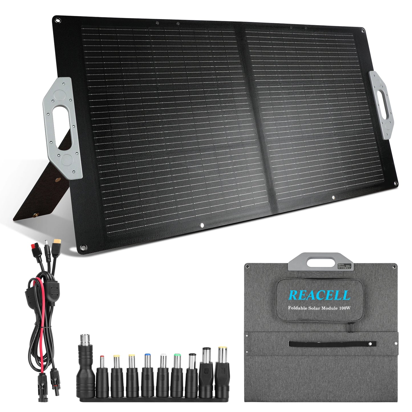 Flex-Foldable Solar Panel 100W Camping High Efficience Travel&Phone&Boat&RV 23% Efficiency