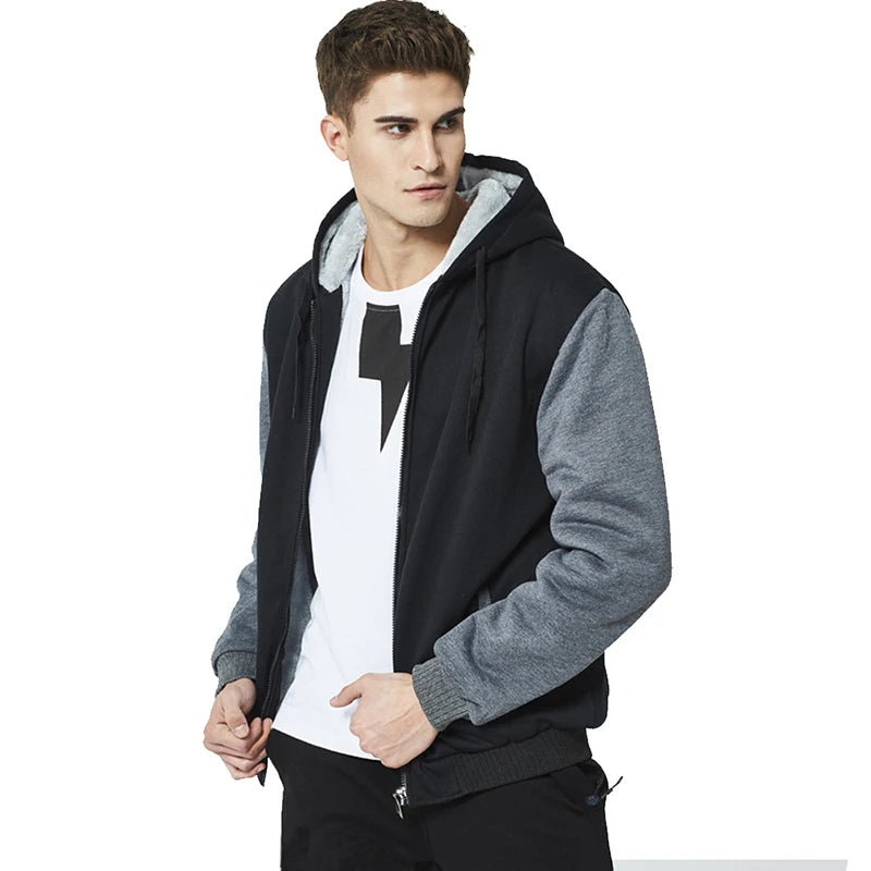 Men's Jacket Camouflage Thicken Winter Jackets for Men Fleece Long Sleeve Coat Man Casual Hoodies