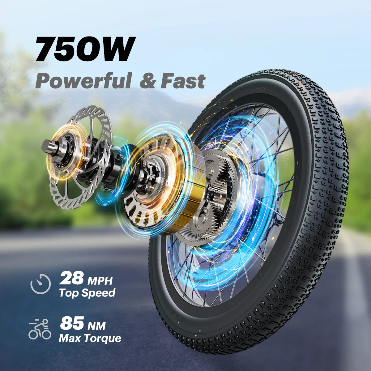 E-Bicycle Peak 1000W Motor 48V15.6AH Lithium Battery Hdraulic Brake 20*3.0 Inch Fat Tire