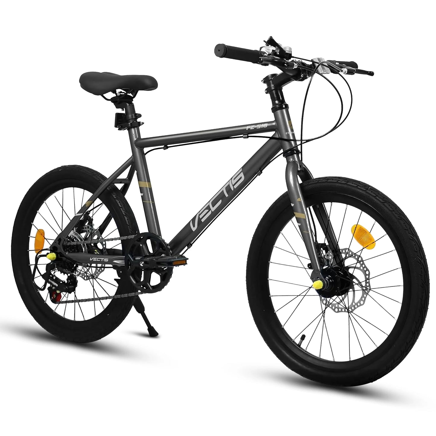 20 Inch Kids Bike for Boys Girls, 7-Speed Children Road Bike Steel Frame,Dual Disc Brakes,Ages 6-12