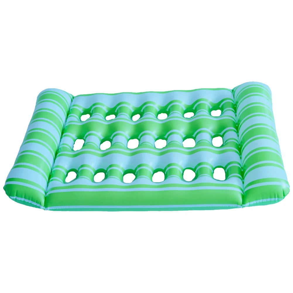 1-2PCS Inflatable Floating Bed Portable Water Sleeping Bed Foldable Swimming Pool Air Mattress Party