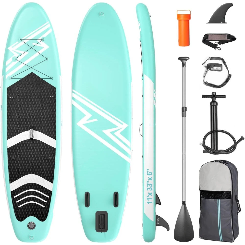 11' Prem Stand Up Paddle Board, Durable SUP Accessories/Carry Bag,Wide Stance, Non-Slip