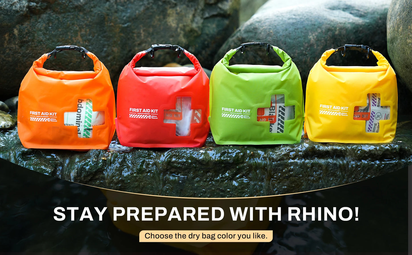 RESCUE Waterproof First Aid Kit, Lightweight Boat Dry Bag, Emergency Survival Supplies outdoor